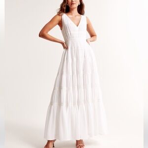 Abercrombie Lace Tiered Maxi Dress size XLarge